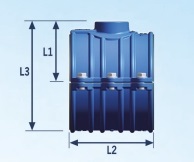 Inlaatring voor PVC/PE met schroefdraaduitlaat