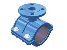 Inlaatring voor nodulair gietijzeren buizen met flensuitlaat