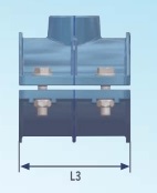 Inlaatring voor nodulair gietijzeren buizen met schroefdraaduitlaat